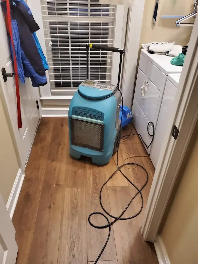 Commercial dehumidifier deployed for Flood Damage Cleanup in Jesup