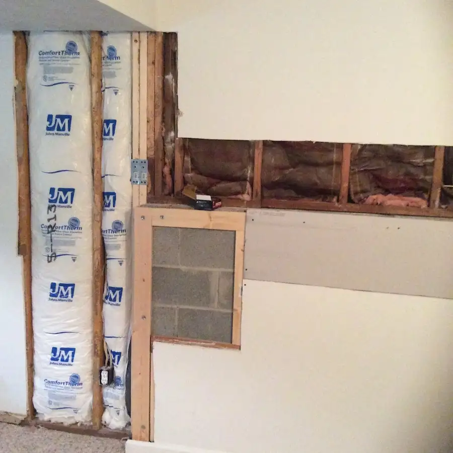 Wall insulation replacement during Structural Drying in Jesup